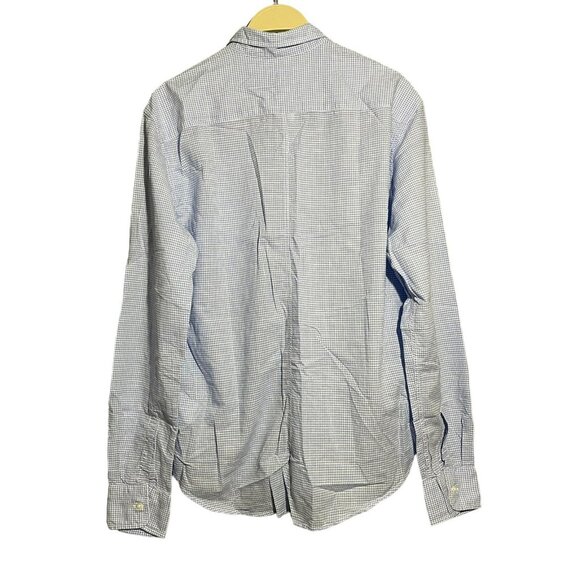 Frank Eileen Luke Button Dress Shirt Men Size S Check Preppy Workwear Modern Top - Picture 2 of 11